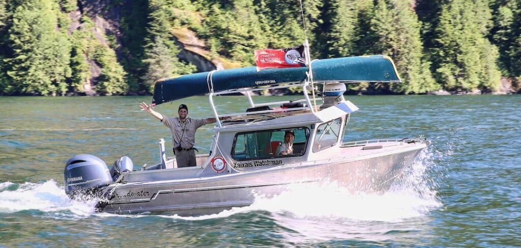 Coastal Guardians on patrol on BC waters.