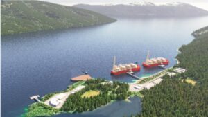 Rendering of the proposed Ksi Lisims LNG site